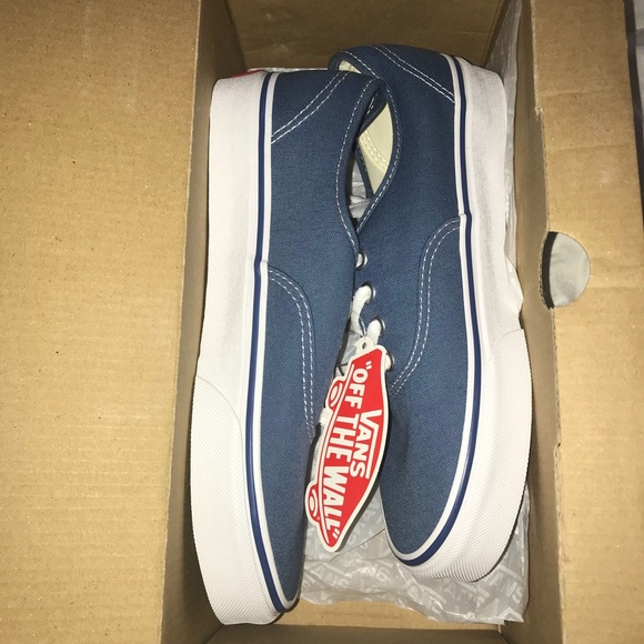 Vans Shoes Employee Exclusive Navy Authentic Vans Brand New Poshmark